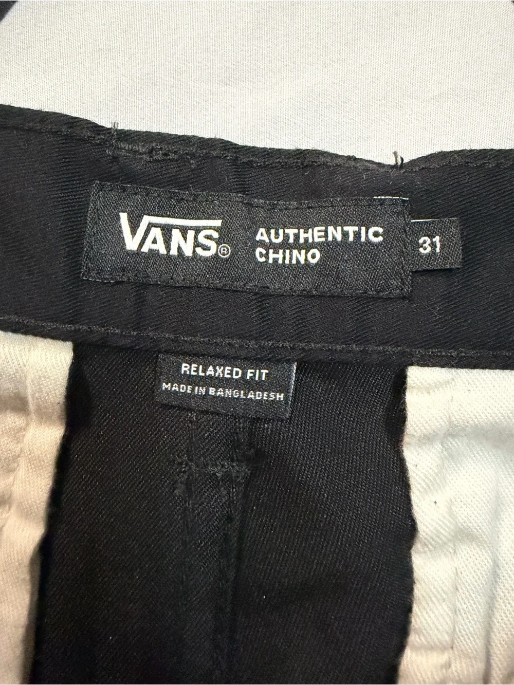 Vans Black Flat Front Men's Shorts